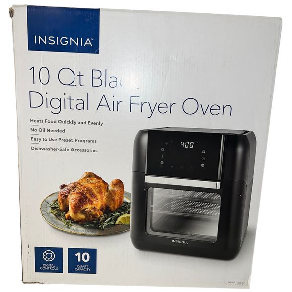 Insignia Kitchen Insignia Qt Digital Air Fryer Oven Black